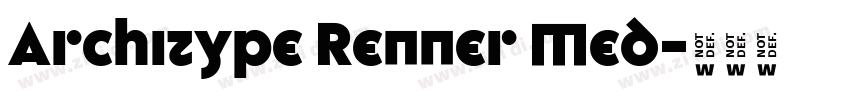 Architype Renner Med字体转换